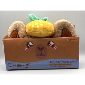 The Creme Shop 3d Teddy Headyband Plushie Spa Headband Capybara NEW